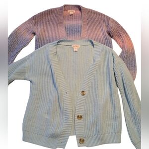 Cozy Cardigan Sweater Bundle - Blue and Purple